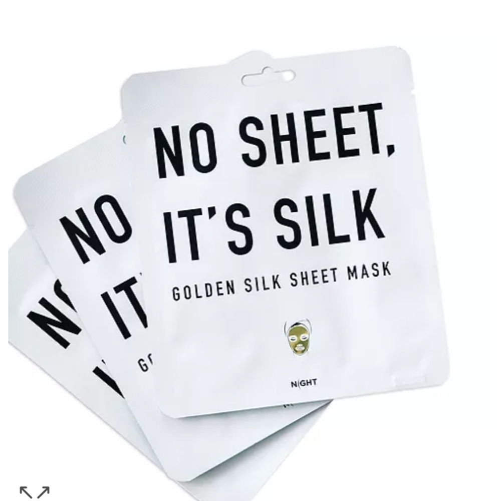 Golden silk sheet mask (10 masks in a pack)